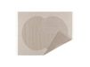 NJRD Plaid en laine Circles 130x185 cm Beige