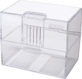 Herlitz Karteikasten A8 leer transparent
