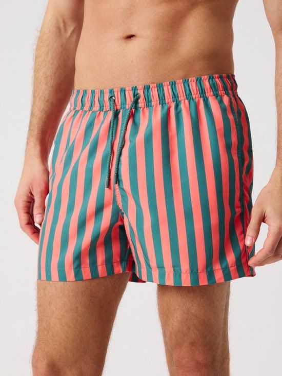Bjorn borg Björn Borg Zwemshort Heren Gestreept Rood/Groen S