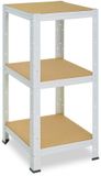 Shelfplaza HOME metalen stellingkast - 90x50x50 cm - wit - 3 planken