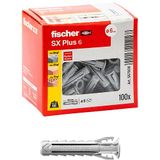 Fischer 567606 Tasselli SX Plus Pluggen, Grijs, 6x30 mm
