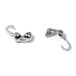 Rayher 2225921 platina krimpkousen, Ø 3 mm, 8 stuks