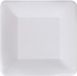 Algon Bordenset Vierkant Wit Karton Wegwerp 18 cm 12 Stuks