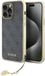 Guess 4G Charms Coque Arrière - Apple iPhone 15 Pro Max (6.7") - Gris