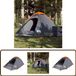 vidaXL Tente dôme 4 personnes imperméable gris et orange