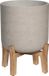 Pottery Pots Plantenbak Charlie XL (Feet Low) - Ø36cm x H44.5cm - Grey Washed