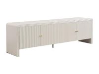 Vente-unique Tv-meubel met 4 deuren van MDF - Beige en goudkleurig - MIRENALO