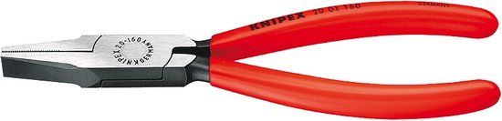 Knipex Platbuigtang zwart geatramenteerd met kunststof bekleed 180 mm