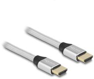 Delock Certified HDMI kabel | HDMI2.1 (8K 60Hz + HDR) | nylon | zilver | 2 meter