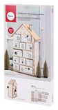 Rayher Houten adventskalender huis, naturel, 25,5 x 17,5 x 45,5 cm, set 185-delig, FSC Mix Credit, adventskalender om te vullen