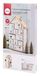Rayher Houten adventskalender huis, naturel, 25,5 x 17,5 x 45,5 cm, set 185-delig, FSC Mix Credit, adventskalender om te vullen