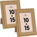 Atmosphera Fotolijstje 10 x 15 cm - Naturel - Hout - 2 stuks