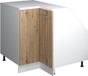 Vicco Rion Armoire pour mur incliné Armoire d'angle – 75,6 x 81,6 cm avec 1 porte, corps de meuble 60 cm de profondeur Chêne artisanal