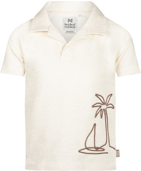 Koko Noko Jongens Poloshirt - Off white