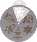 Decoris Kaemingk B.V. Kerst raamsjablonen kerst plaatjes 30 cm - Raamdecoratie Kerst - Sneeuwspray sjabloon