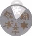 Decoris Kaemingk B.V. Kerst raamsjablonen kerst plaatjes 30 cm - Raamdecoratie Kerst - Sneeuwspray sjabloon