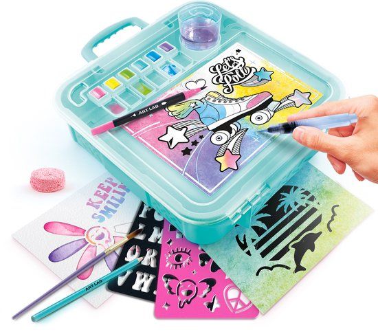 Canal Toys Set voor Aquarelschilderijen Water color case Multicolour