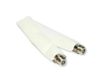 Alcasa S-1000 coax-kabel 0,22 m F Wit