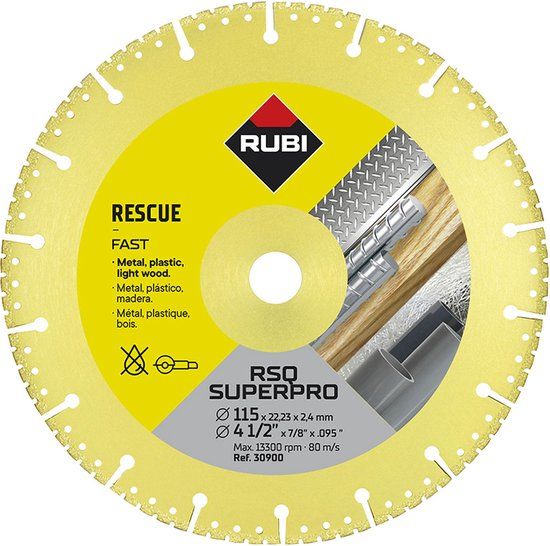 RUBI Snijschijf Superpro R30900 115 mm