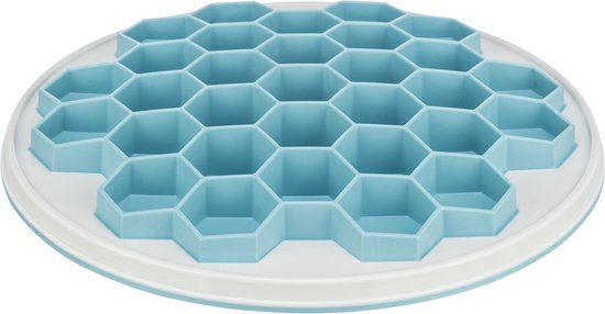 Trixie Slowfeeding Plaathive Kunststof Antischrok Blauw One size