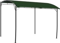 vidaXL Prieel 3 x 3 x 2,55 m Groen Gepoedercoat staal en stof 180 gsm