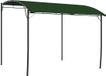 vidaXL Prieel 3 x 3 x 2,55 m Groen Gepoedercoat staal en stof 180 gsm