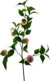 Bellatio Design Kunstbloem fruit tak Perzik - 76 cm