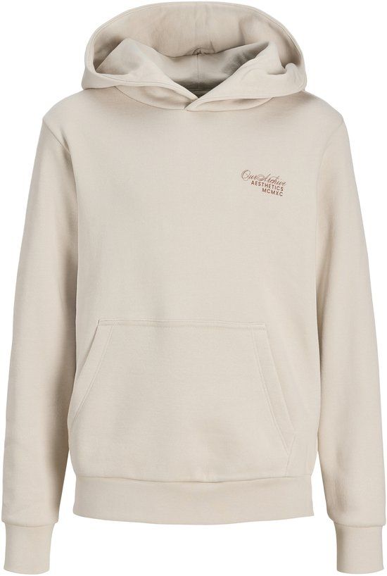 JACK&JONES JJROAR SWEAT HOOD JNR Jongens Sweater Katoen/Polyester Maat 128 Moonbeam
