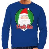 Bellatio Decorations Shoppartners Bv Foute Kersttrui / sweater - I hate this - blauw voor heren - kerstkleding / kerst outfit XXL
