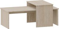 en.casa Salontafel Sotapim set van 2 travertijn