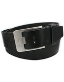 Vascavi Buffelleren riem, volledig lederen riem, buffelleer, jeansriem, ca. 4,5 cm breed, broekriem, Made in Germany, zwart, 105 cm/115 cm totale lengte
