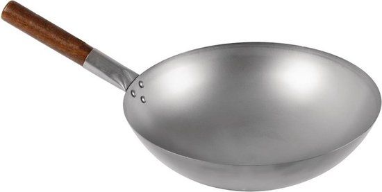 London Wok Wok Met Ronde Bodem 38cm CT246 - Horeca & Professioneel