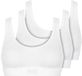 Sloggi 3-pack Double comfort top dames - katoen - Wit