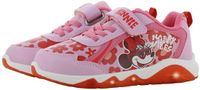 Leomil Disney Minnie - Schoenen voor meisjes met lichtjes - Minnie Mouse Sneakers voor kinderen met klittenband - Lichtgevende kindersneaker - Maat 30 - Roze