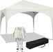 Merkloos Partytent Beige Stretchtent Waterdicht Inklapbaar 250x254x258 cm