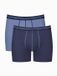 Sloggi Langer Boxer Blue Start Mannen 2 Stuks Katoen Elastaan Effen Blauw S