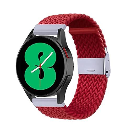 Qubix Braided bandje Rood voor Samsung Galaxy Watch 5 Pro 45mm