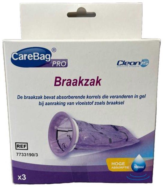 CareBag Braakzak pro 500ml 3 Stuks