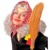 Widmann 6009B Hekse pruik met hoofddoek