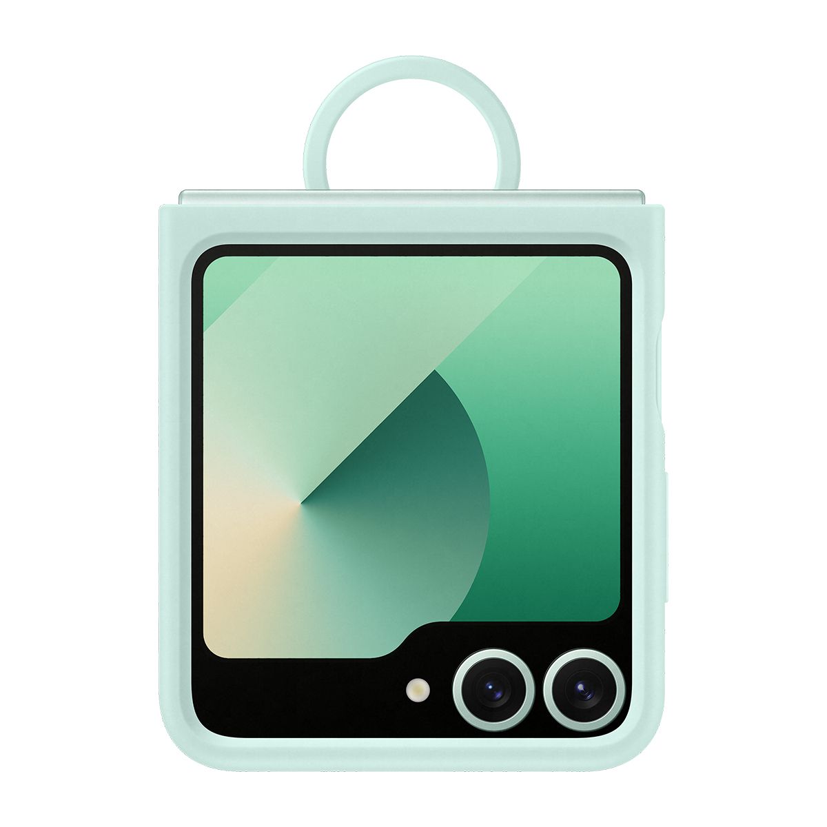 Samsung Galaxy Z Flip6 Silicone Case - Mint - With Ring