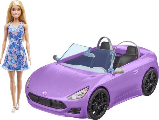 Mattel Barbie Pop & Purple Convertible Car HBY29 - 3+ Years