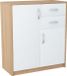 Meble Bestseller Commode - 2 portes 2 tiroirs - Blanc - Sonoma