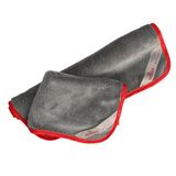 NIGRIN Microvezel droogdoeken Duo Pack XL, extra absorberend, pluisvrij en zacht voor streepvrij en voorzichtig drogen van velgen, lak, 60 x 40 cm, grijs, 2 stuks