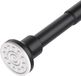 Mat Noir Barre de rideau de douche réglable - Sans perçage - 74-255 cm
