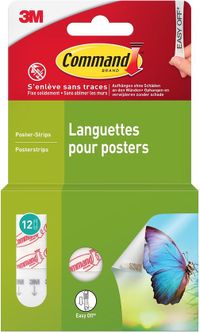Command Posterstrips 17024 Blanc 14 mm (l) x 0,044 m (L) 0,45 kg 12 Pièces