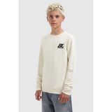 Ballin sweater met borduursels en print - ecru