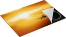 Chefcare Inductie Beschermer Vliegtuig bij Zonsondergang - 75x55 cm - Multicolor