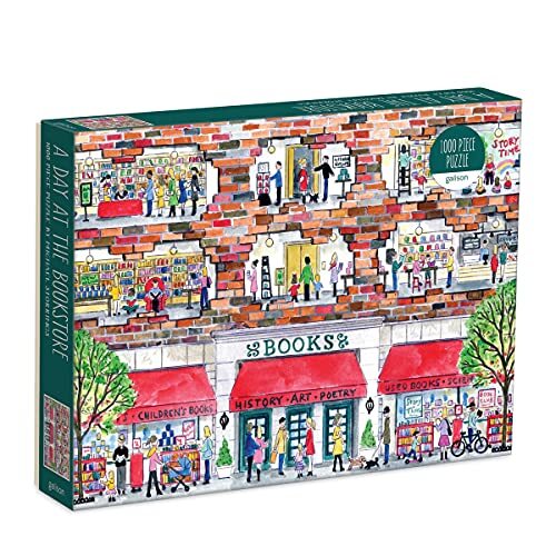 Galison Michael Storrings A Day at the Bookstore 1000 Piece Puzzle