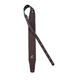 Ortega Vegan Series gitaarstrap, extra breed, bruin 3"/75mm (OSVG-75BR)