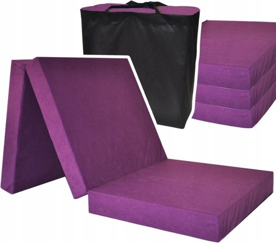 Viking Choice Logeermatras extra dik - violet - camping matras - reismatras - opvouwbaar matras - 195 x 80 x 15 195 cm / 80 cm / 15 cm